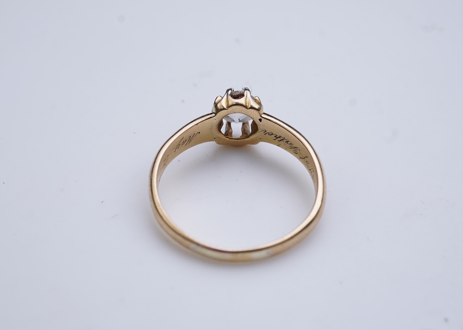 A diamond ring, circa 1911